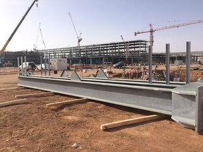 沙特北部公用工程項(xiàng)目鋼結(jié)構(gòu)開始安裝